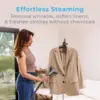 Enrichment® PureSteam™ XL Standing Fabric Steamer - Professional Wrinkle Remover Heats in 45 Seconds; 1/2-Gallon Tank for 1 2