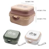Portable Thickened Folding Pet Double Bowls Tableware Travel Dog Feeder Bowls 2-in-1 Pet Outdoor Travel Supplies 5