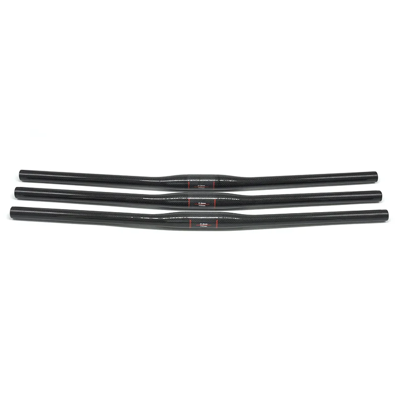 Mountain Bike Flat Bicycle Handlebar Bicycle Handlebar MTB Parts 3K Full Carbon Handlebar 31.8*600/620/640/660/680/700/720/740/760mm NO TRADEMARK