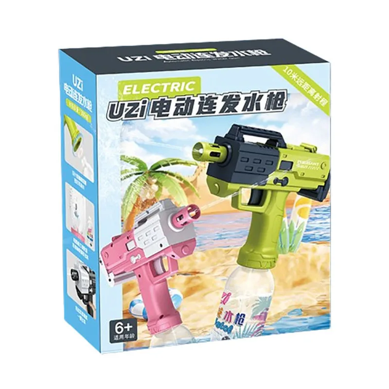New Uzi Electric Water Gun Large Capacity Electric Spray Summer Rafting Water Gun Toy Children\'s Toys Electric Water Gun