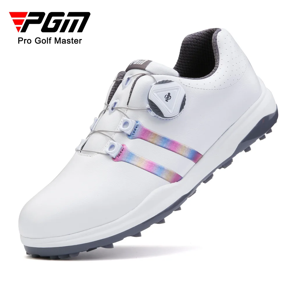 

PGM Women Golf Shoes Waterproof Anti-skid Women's Light Weight Soft Breathable Sneakers Ladies Casual Knob Strap Sports XZ208