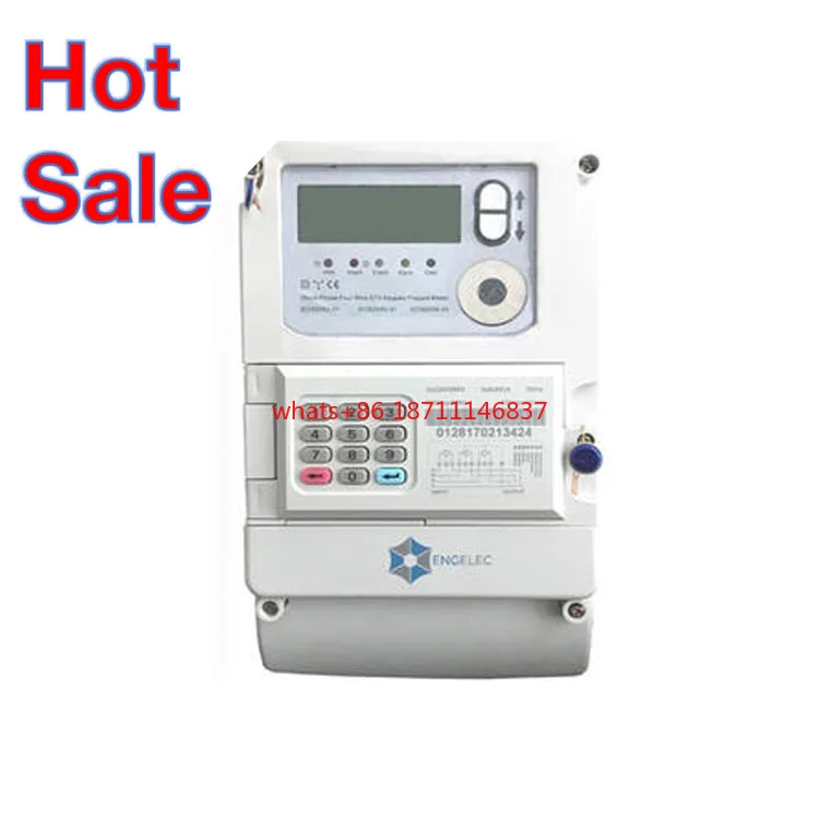 380V/400V/415V 10(100)A Tastiera Trifase Sts Token Pagamento Anticipato Contatore Di Energia Sts Prepagato Wireless