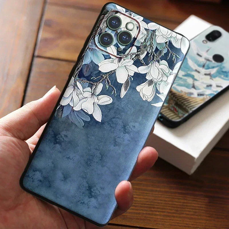 Para funda iPhone 16 15 14 11 13 12 Pro 15Pro Max mini XS XR XS Max 7 8 Plus SE 2020 2022 Funda Apple Phone 3D Art Soft Cover