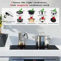 Индукционная варочная панель NOXTON с 3 конфорками, 60 см, встроенная индукционная варочная панель, электрическая варочная панель с сенсорным управлением, таймером, предохранительным замком, 5200 Вт, wi — изображение 6