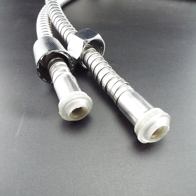 Shower Hose Flexible Shower Hose Tube 1.2m/1.5/2m Long For Home Bathroom Shower Water Hose Extension Plumbing Pipe Pulling Stainless Steel