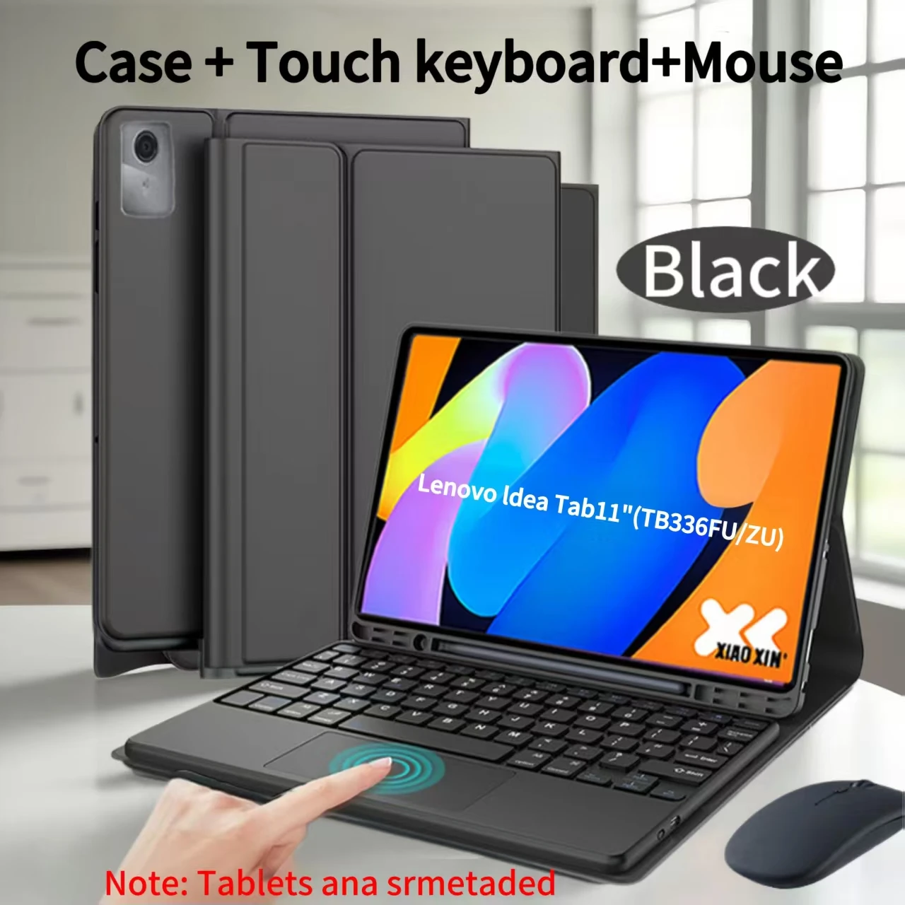 11-Inch Tablet Case with Removable Wireless Bluetooth Keyboard