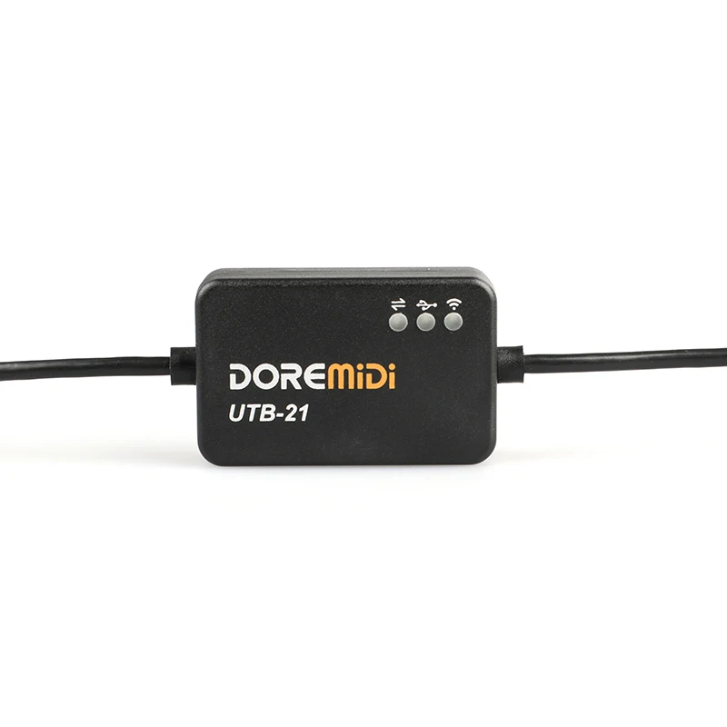 DOREMiDi USB MIDI To Wireless Bluetooth MIDI Adapter Wireless USB Cable With indicator For Device midi cable converter