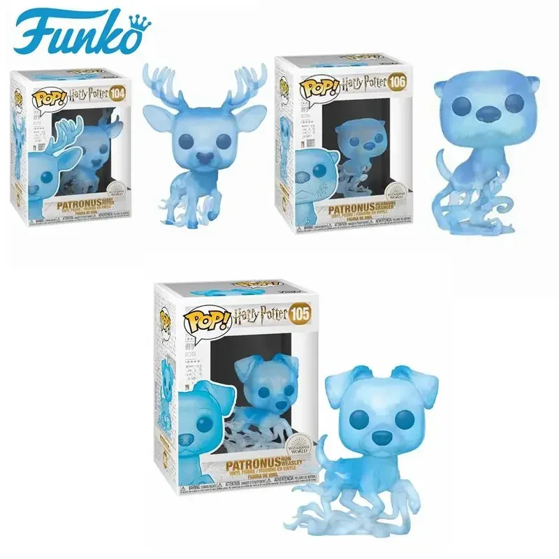 FUNKO Pop Wizarding World Patronus 104# RON WEASLEY 105# HERMIONE GRANGE 106# Figuras de acción de PVC Colección de vinilo Juguetes modelo