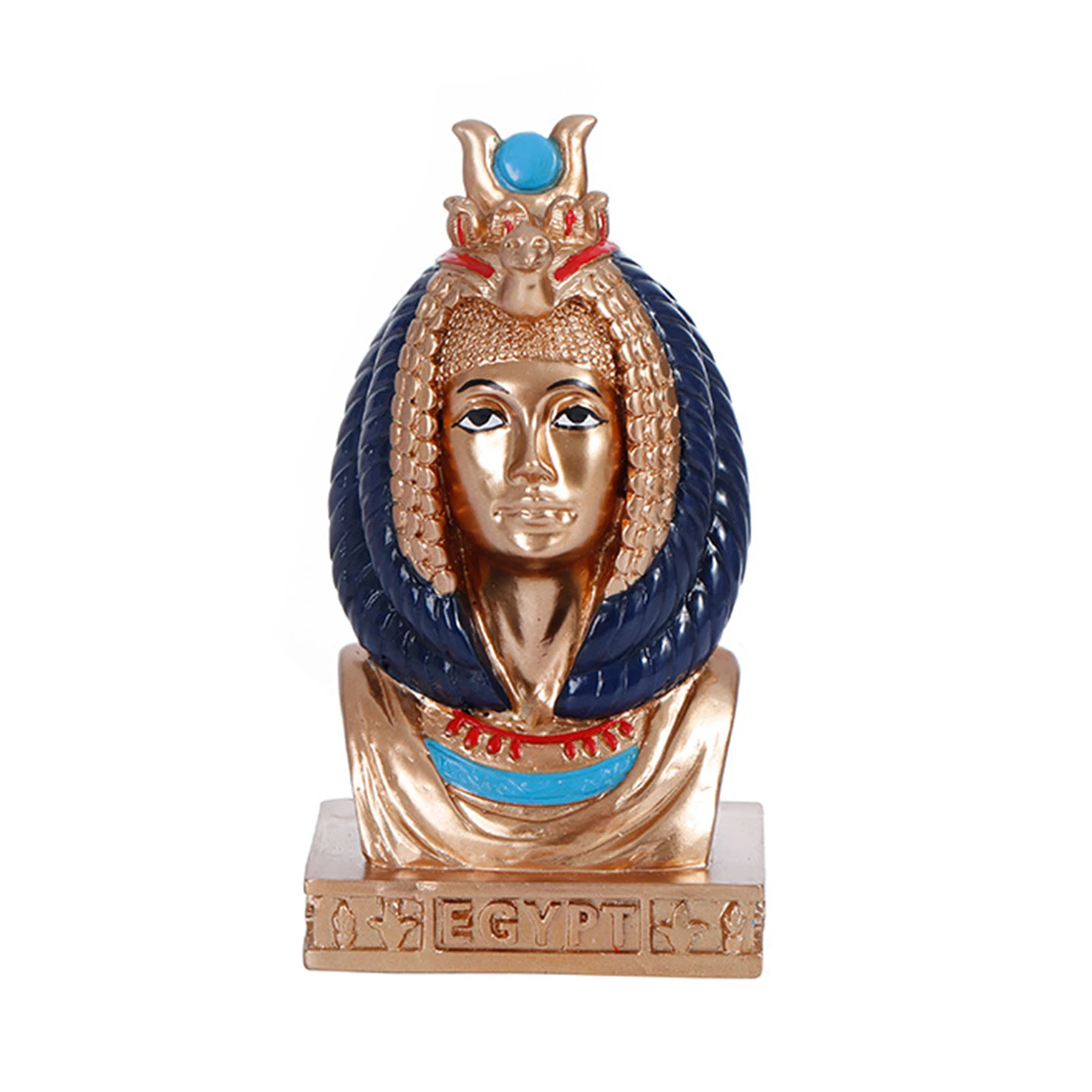 Nefertiti Sculpture Ancient Egyptian Queen Nefertiti Statue Egyptian Decor Folk Art Artificial Egypt Figurine Resin Craft Home