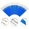 30pcs Fine Tip Paint Brushes, Washable Nylon Bristles for Detailed Artwork, DIY Crafts & Graffiti - Blue Plastic Handles 5