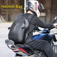 New Classic Large Capacity Multifunctional Motorcycle Helmet Bag Waterproof Motorcycle Backpack Reflective Bicycle Travel Bag 2