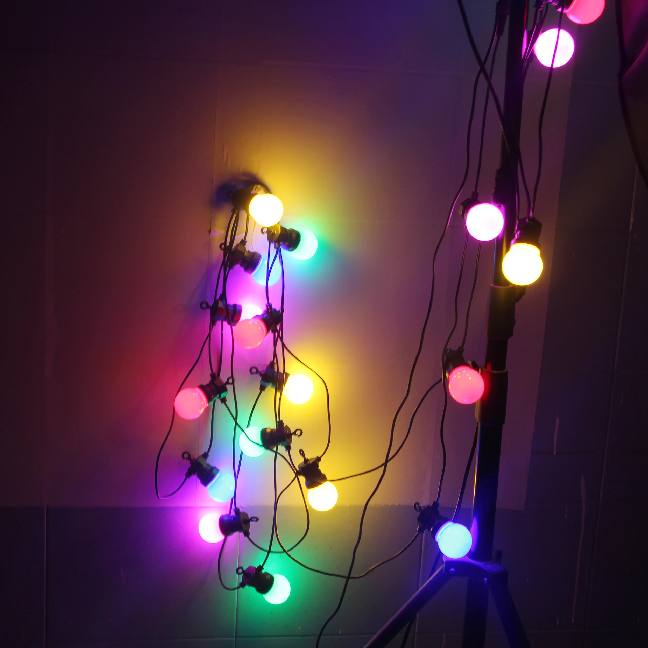 LED String Lights Decorative Lights String Lights LED Fairy Lights 10/20/30 Colorful Bulb Led String Lights Fairy Christmas Outdoor Waterproof Globe Wedding Party Decor Garland For Backyard Patio