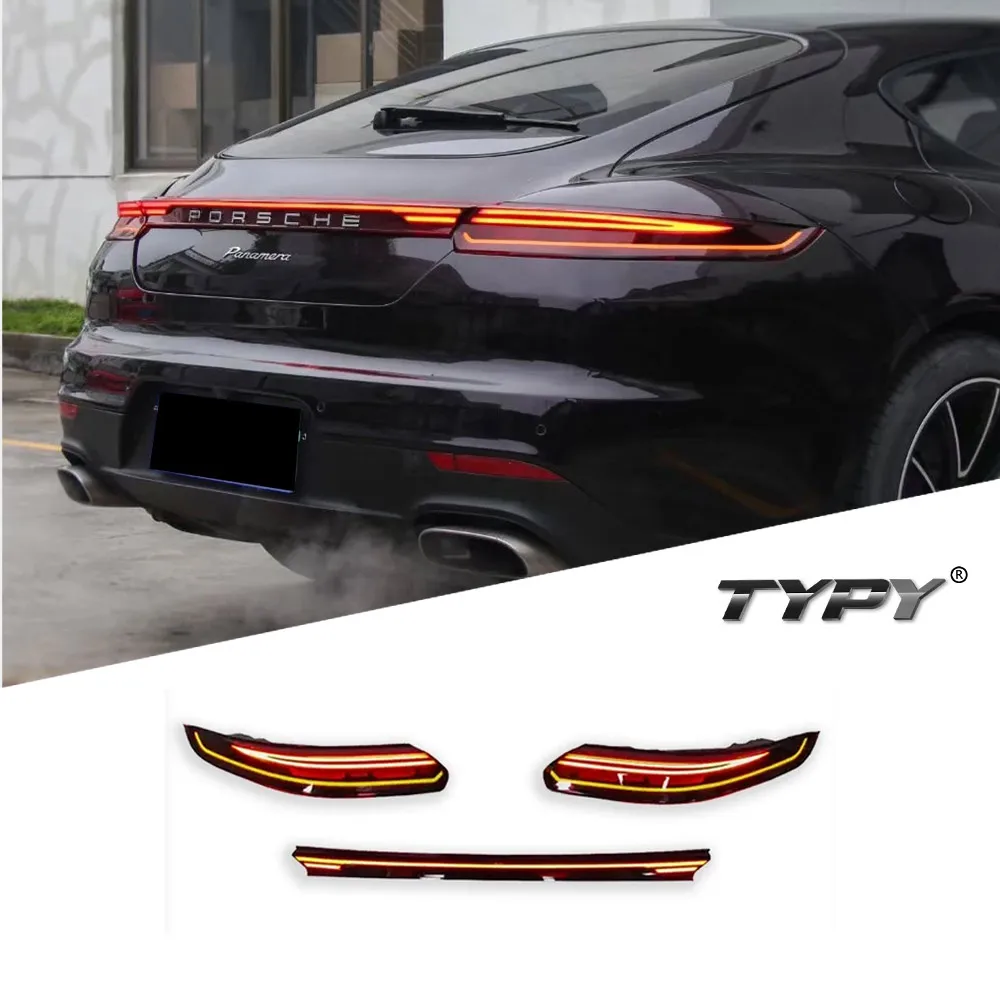 

TYPY Auto Tail Lamp Accessories For Porsche Panamera 970.2 2014-2016 Upgrade to NEW 971 2017 Dynamic Turn Car Tail Lamp Assembly