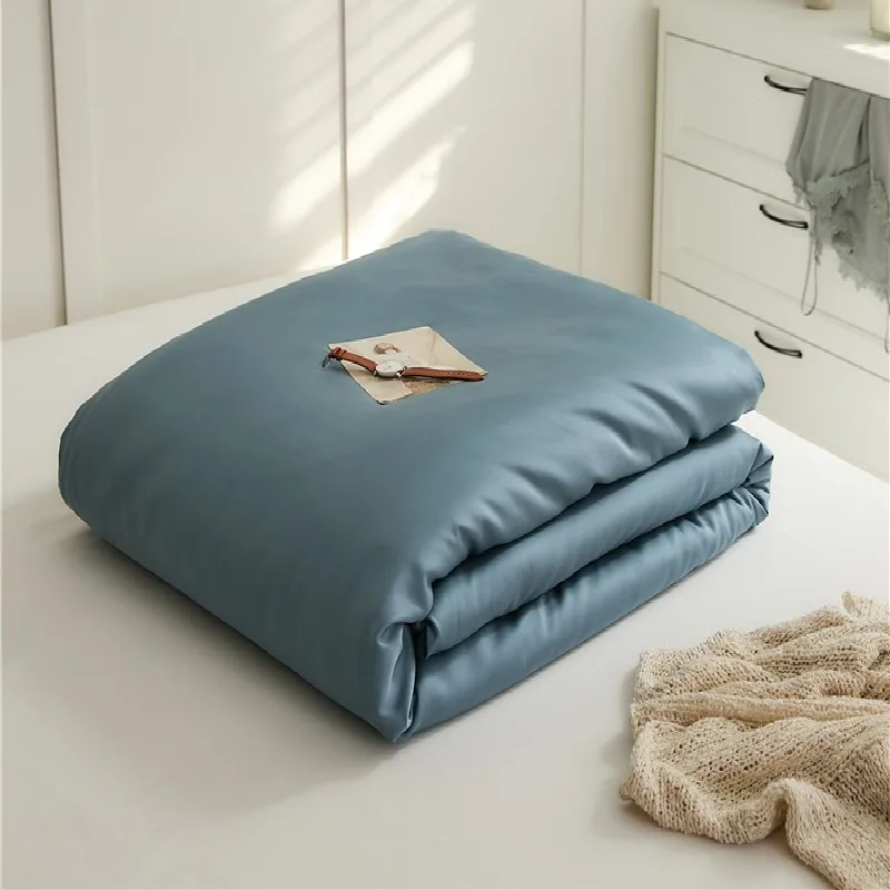 Bonenjoy Quilt Cover Super Soft Bedding 100% Lyocell Silk Comforter Cover Solid Color Duvet Cover funda nordica (No Pillowcase) 4