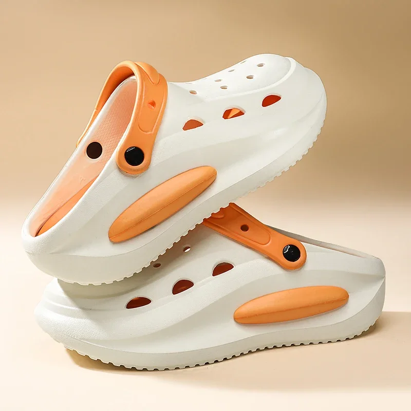 2025 Men and women's new summer thick sole anti-slip wear comfortable sandals beach breathable couple casual slippers men shoes