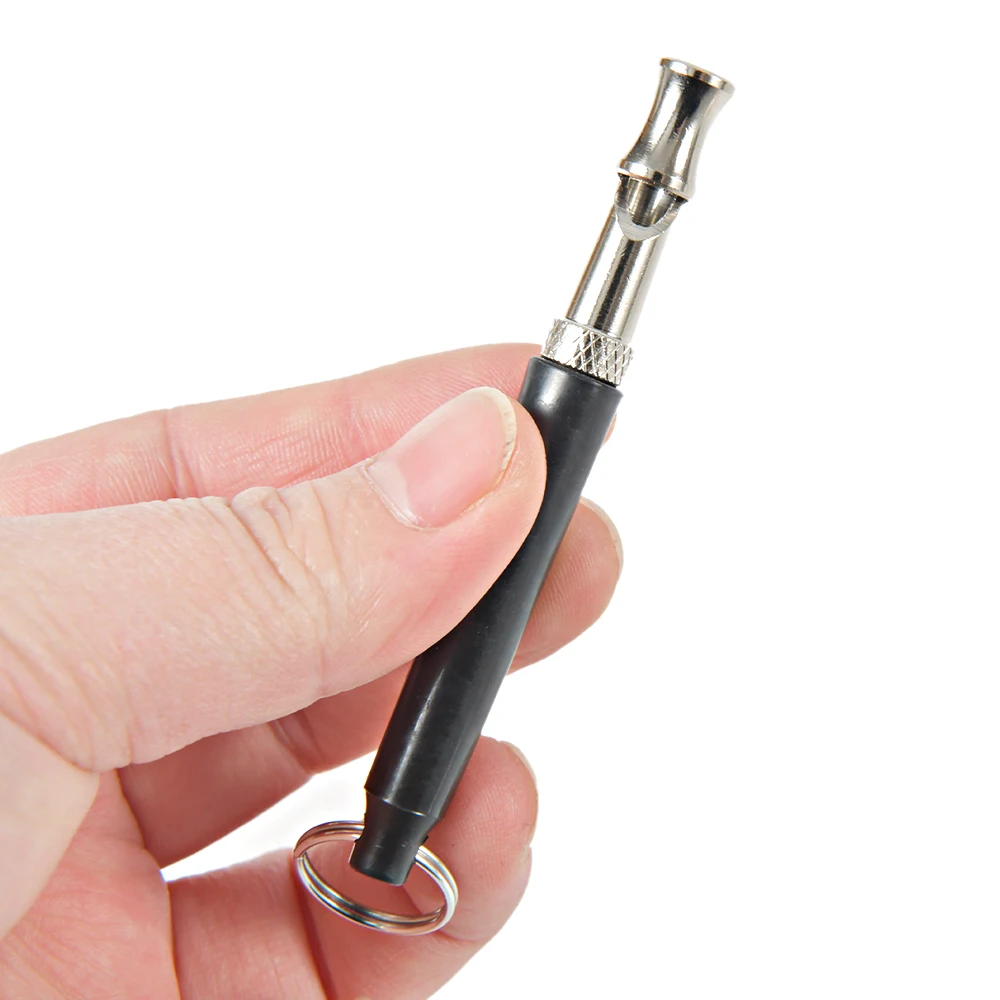 Pet Dog Training Whistle Supersonic Sound Pitch Trainning Whistles Cat Dog Training Obedience Black WhistleTool Whistle