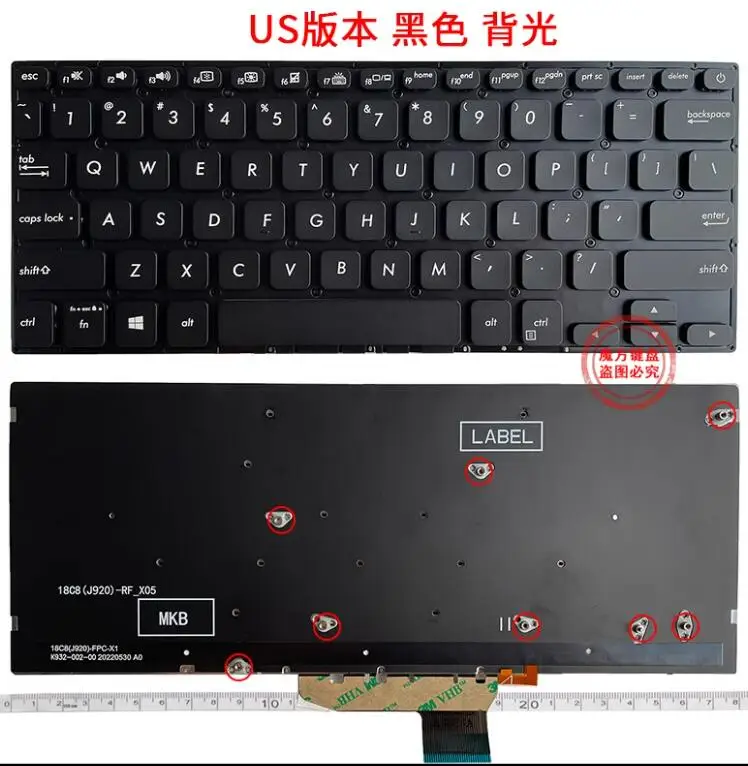 Новинка для ASUS ADOL14FA S403F X403F K430 S403 X430 X430U A430 A430F S4300U S4300F S4300FN Клавиатура США с черной подсветкой 2019