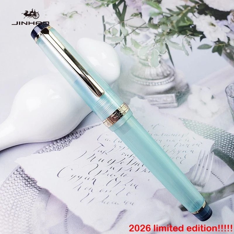 2026 Limited Colors JINHAO 82 Fountain Pen Rose Gold Clip Macaron Color EF/F/M Calligraphy Pen Stationery School Office Supplies 2
