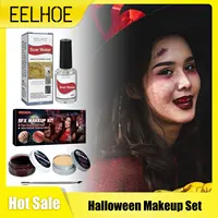 Professional Halloween Makeup Kit Fake Wound Scar Fake Blood Paint Scar Wax Halloween Special Effect Make Up Halloween Cosmetics 1