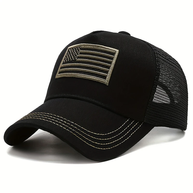 Unisex US Flag Embroidered Baseball Hat