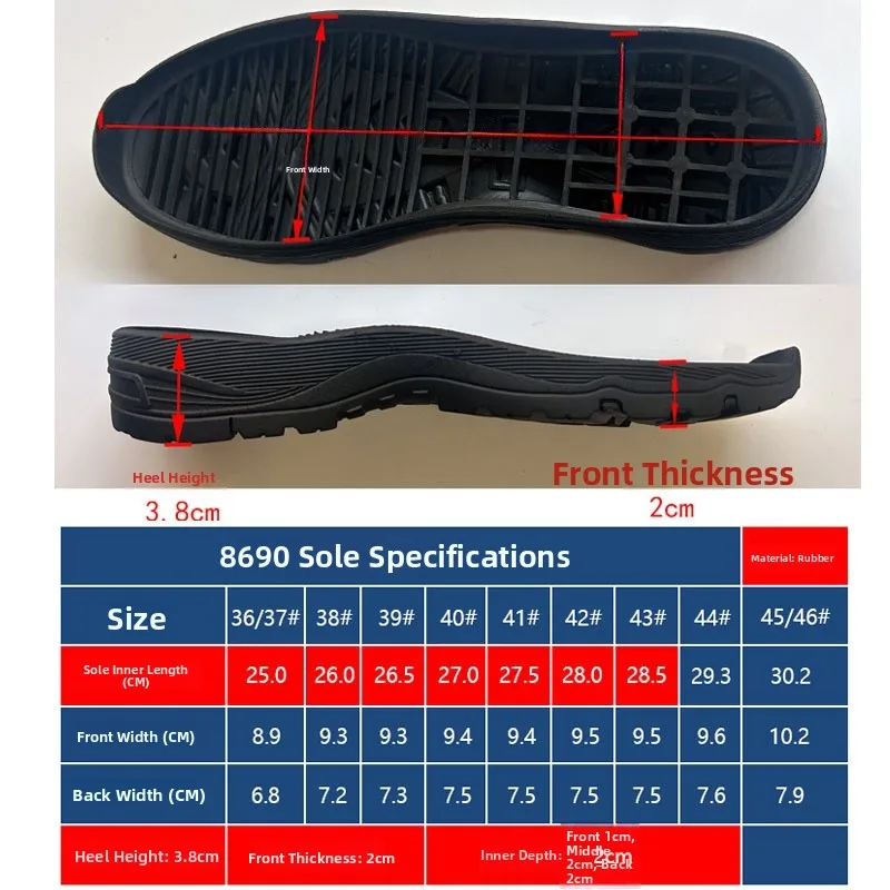High Quali Rubber oe Sole Anti-Slip Wear-Resistant oe Bot for oes Accories