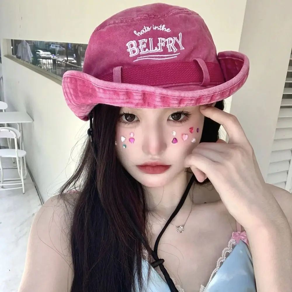 

Fashion Female Sun Hat Hiking Travel Big Brim Sun Protection Fishing Big Brim Bucket cap Women Cap Cowboy Hat Fisherman Hat