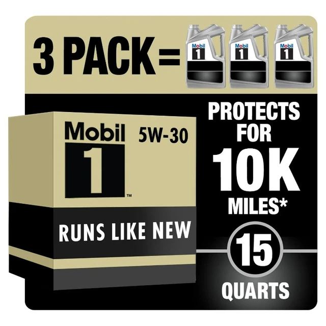 Mobil 1 Advanced Full Synthetic Motor Oil 5W-30, 1-Quart/6-pack