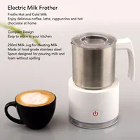 Automatic Milk Foamer Energy Saving EU Plug 220‑240V Electric Milk Frother  Stainless Steel Jug for Hot Chocolate for Home 2
