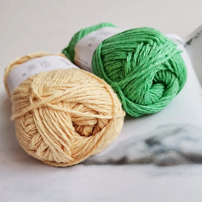 1*50 g Lotus Cotton Linen Spring and Summer Handknitting Yan Soft Yarn 5