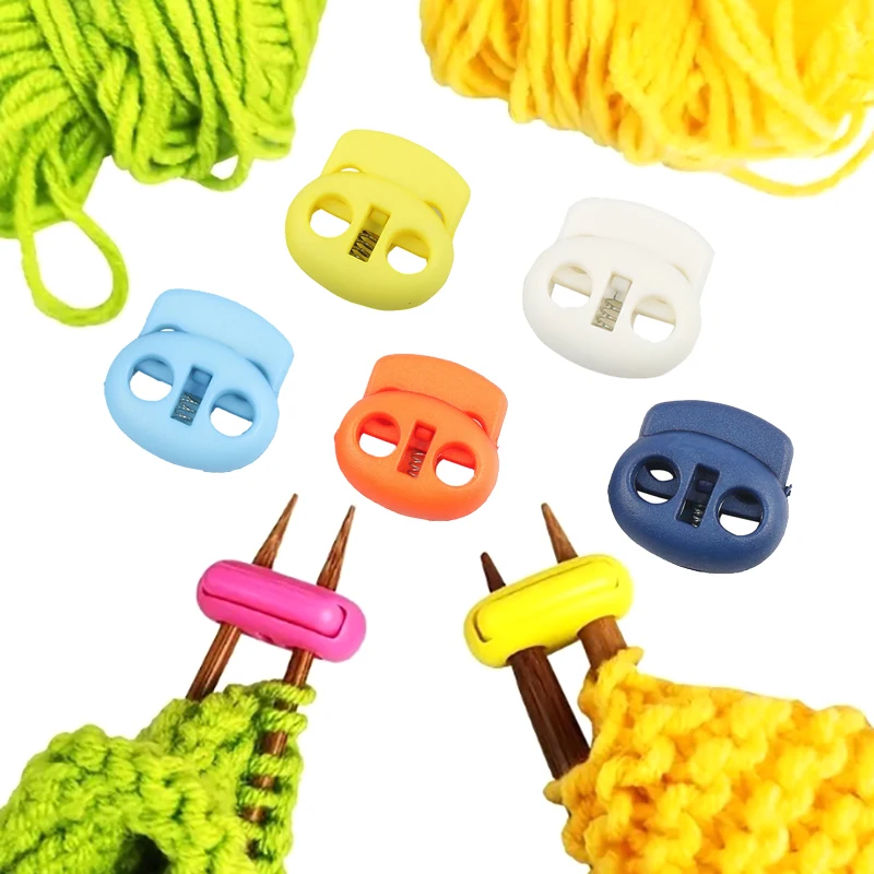 5pcs Knitting Needle Stopper Spring Needle Stopper Colored Needle Tip ...