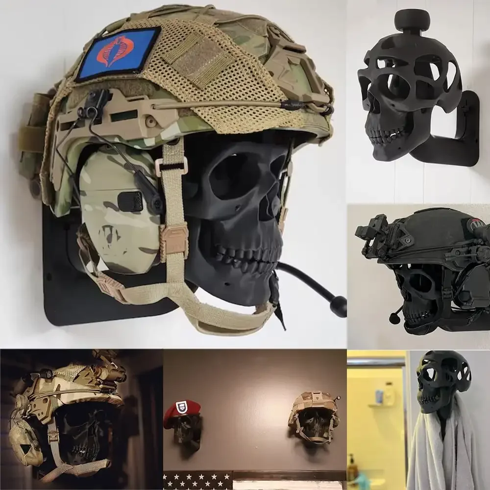 

New 3d Skull Helmet Display Package Detachable 3d Skull Helmet Decorative Wall Hanging Horror Motorcycle Helmet Head Skeleton