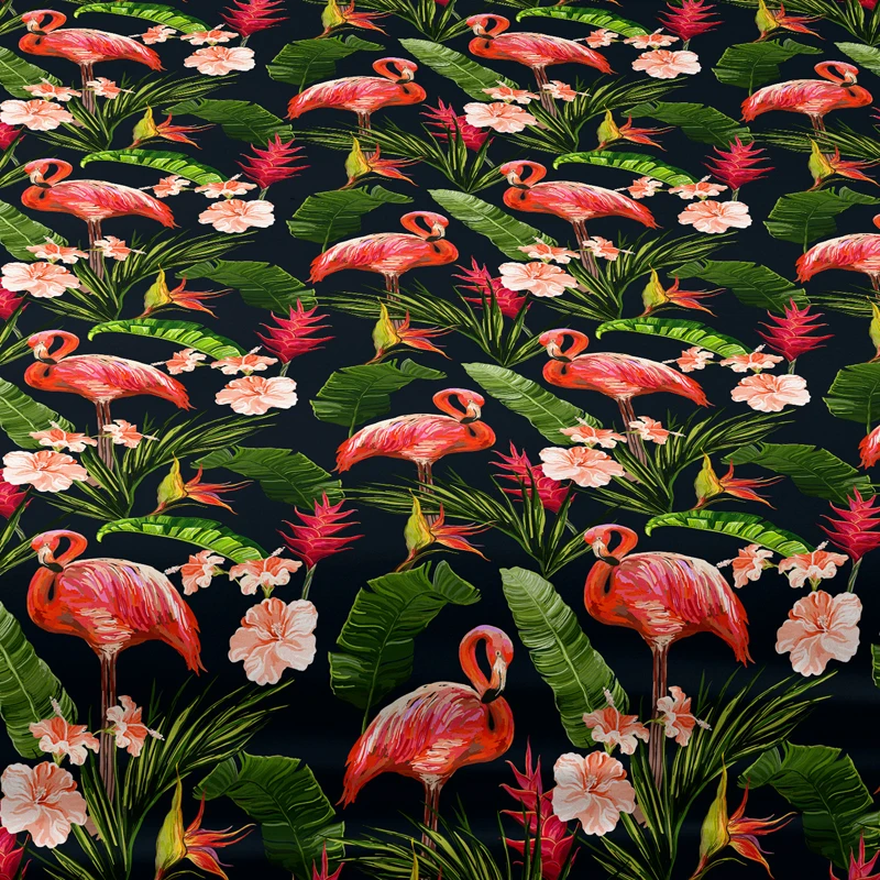 1pcs Flamingo Banana Pattern Brushed Fitted Sheet, Printed Bed Cover For Bedroom,Bedding (Excluding Pillowcases) 6