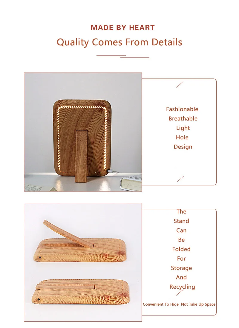 Houtnerf Droevig Fototherapie Lamp Bionische Natuurlijke Lichtbron Emotionele Timing Kleur Matching Leeslampjes Multifunctioneel_voghion.com