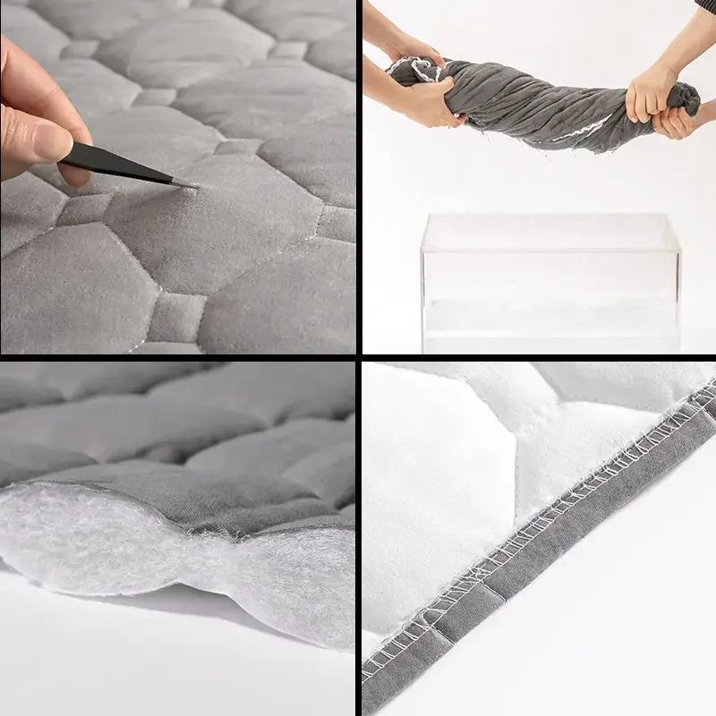 Velvet headboard cover bed headboard cover Soft Thicken Velvet Quilted Headboard Cover Solid Color All-inclusive Universal Bed Head Cover Luxury Bed Back Protector