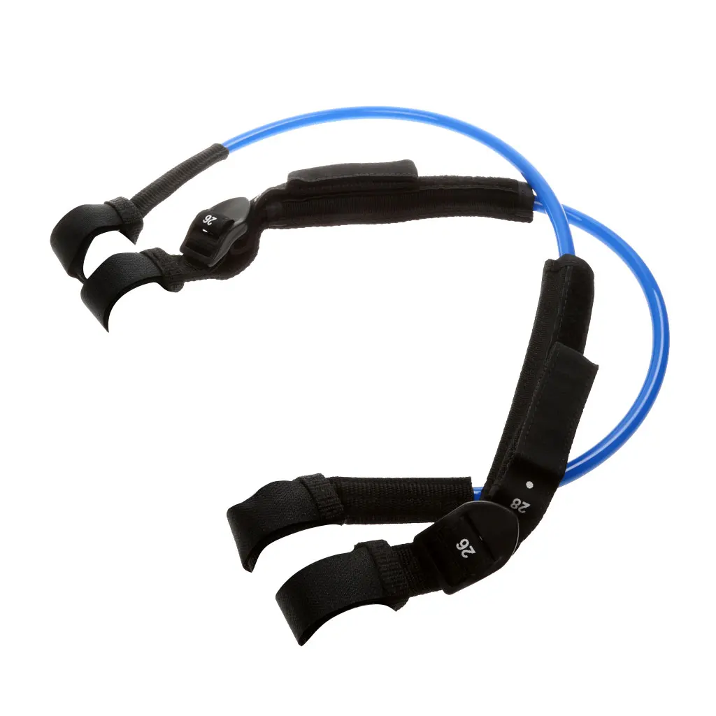 MagiDeal Professional 2Pcs TPU Adjustable Windsurfing Harness Non-Slip Line Water Sport Wind Surfing Tools 56-71cm Blue/Orange