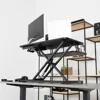 Height Adjustable 32 inch Stand Up Desk Converter, Quick Sit to Stand Tabletop Dual Monitor Riser Workstation 6