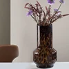 Luxury Leopard Vase Glass Flower Arrangement Ornaments Living Room Decoration of Flower Device in Home Model Room 6