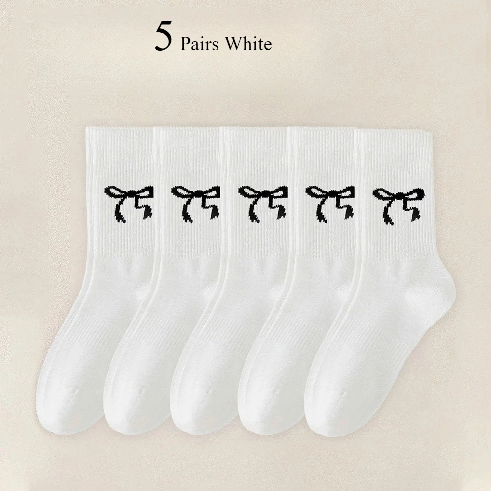 5 pairs-white
