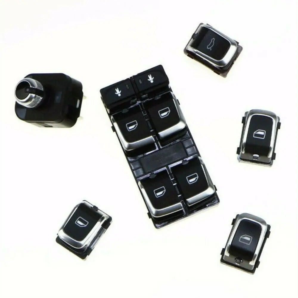 4GD959851B Chrome Side Window Master Control Switch Rear View Mirror