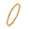 Bague mince Chic en corde torsadée pour femmes, bagues de mariage en métal en acier inoxydable, nouveaux bijoux de fête Vintage simples et élégants