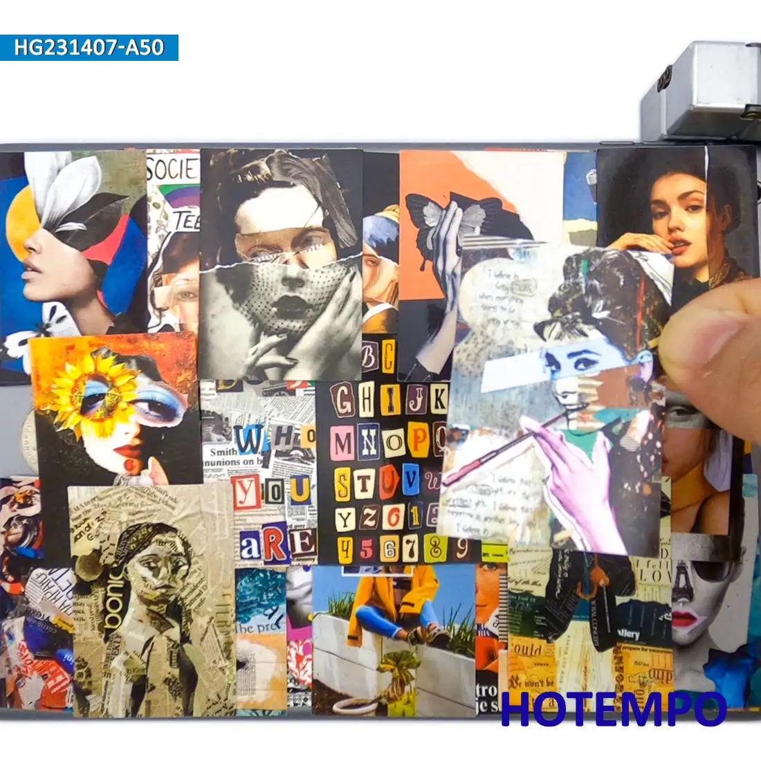 20/30/50 Stück, Pop Art Poster Aufkleber, Collage-Stil, Mode-Aufkleber, für Sammelalbum, Auto, Motorrad, Gepäck, Laptop, Telefon, Fahrrad, Skateboard, Gitarre, Tagebuch, Aufkleber Spielzeug