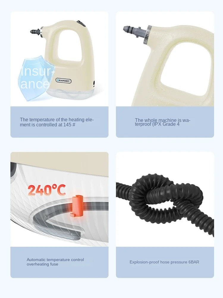Handheld Multifunctional High Temperature and High Pressure Household Steam Cleaner Kitchen Steam Cleaning All-in-one Machine 5