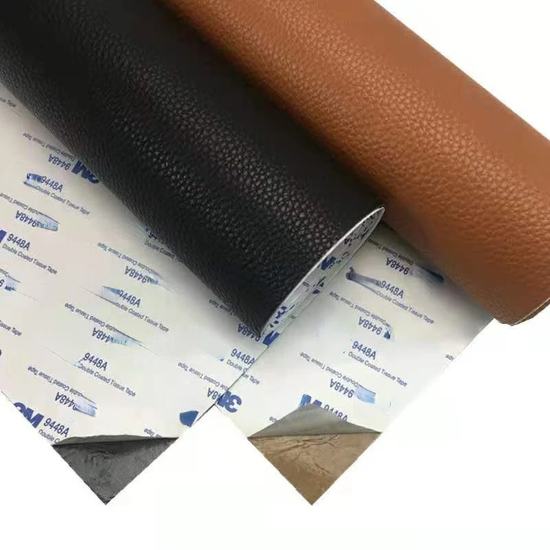 30x50cm Self Adhesion Litchi Faux Synthetic Hole Repair Leather Seat Chair Sticker PU Sofa Patches Decoration Table Bed Leather