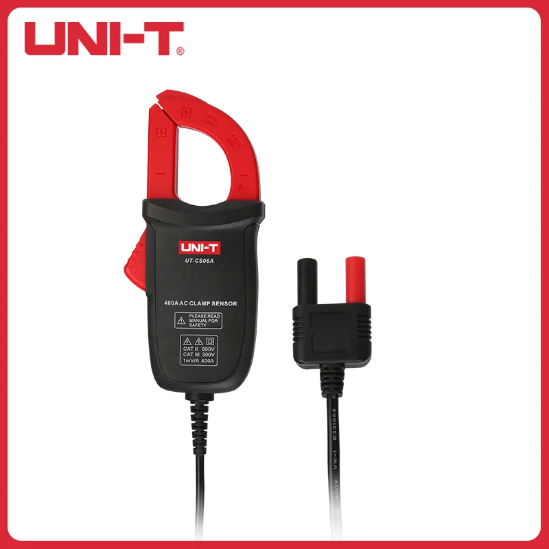 

UNI-T UT-CS06A 400A AC Current Clamp Sensor Overvoltage Protect suit for UT196/UT117C/UT139C Multimeter