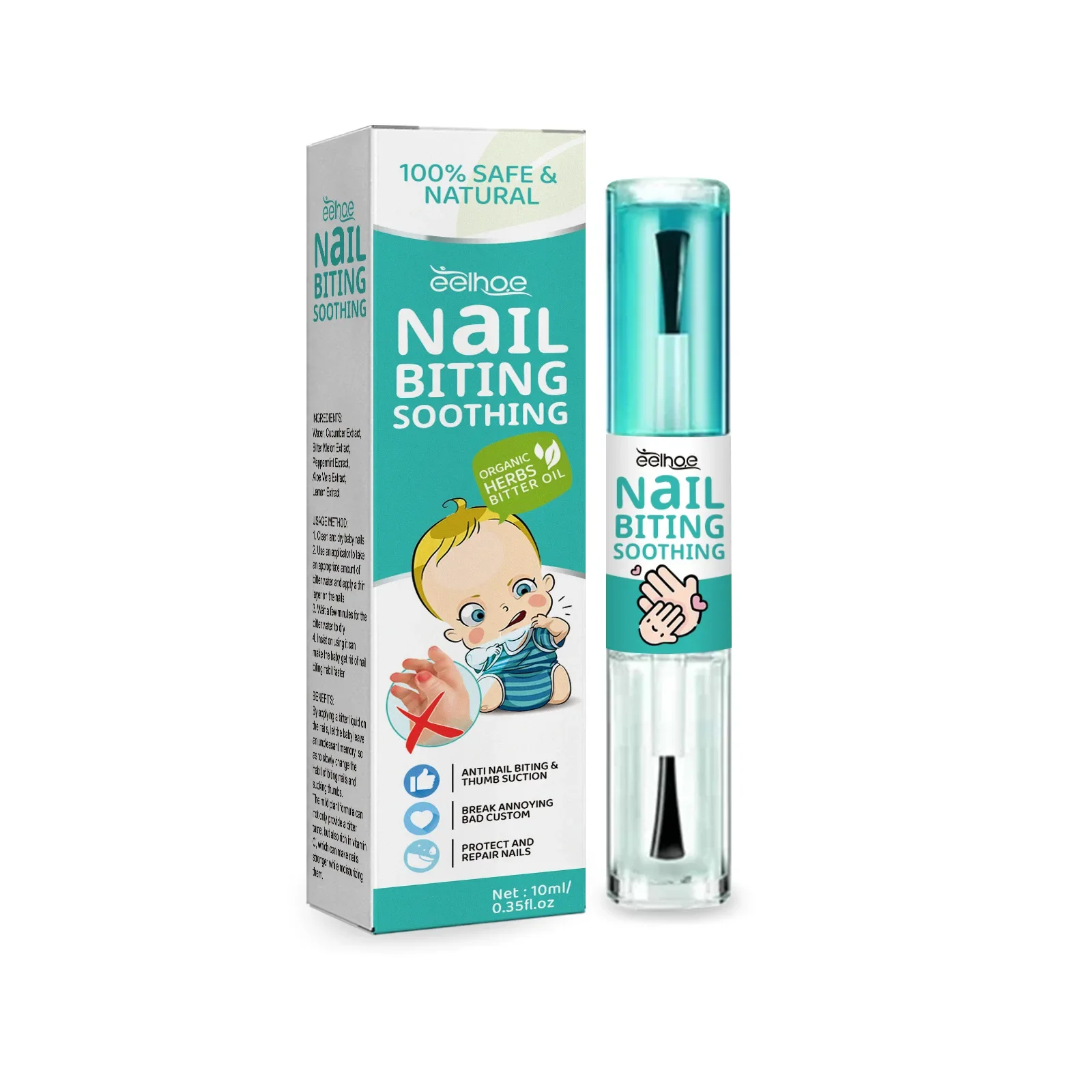 EELHOE Anti-Biting Nails Liquid Non-toxic Bitter Cuticle Inhibition Chewing Child Not Eating Fingernails Sucking Stopping Water