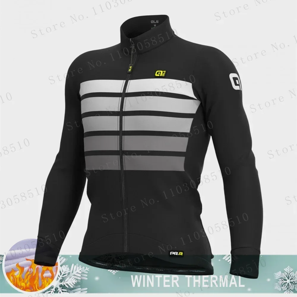 thumbnail image 1 of AIE Nuevo Conjunto de Jersey de Ciclismo de Polar Térmico de Invierno 2024 de Manga Larga Ropa de Ciclismo para Hombre Ropa de Ciclismo maillot Ciclismo, 1 of 5