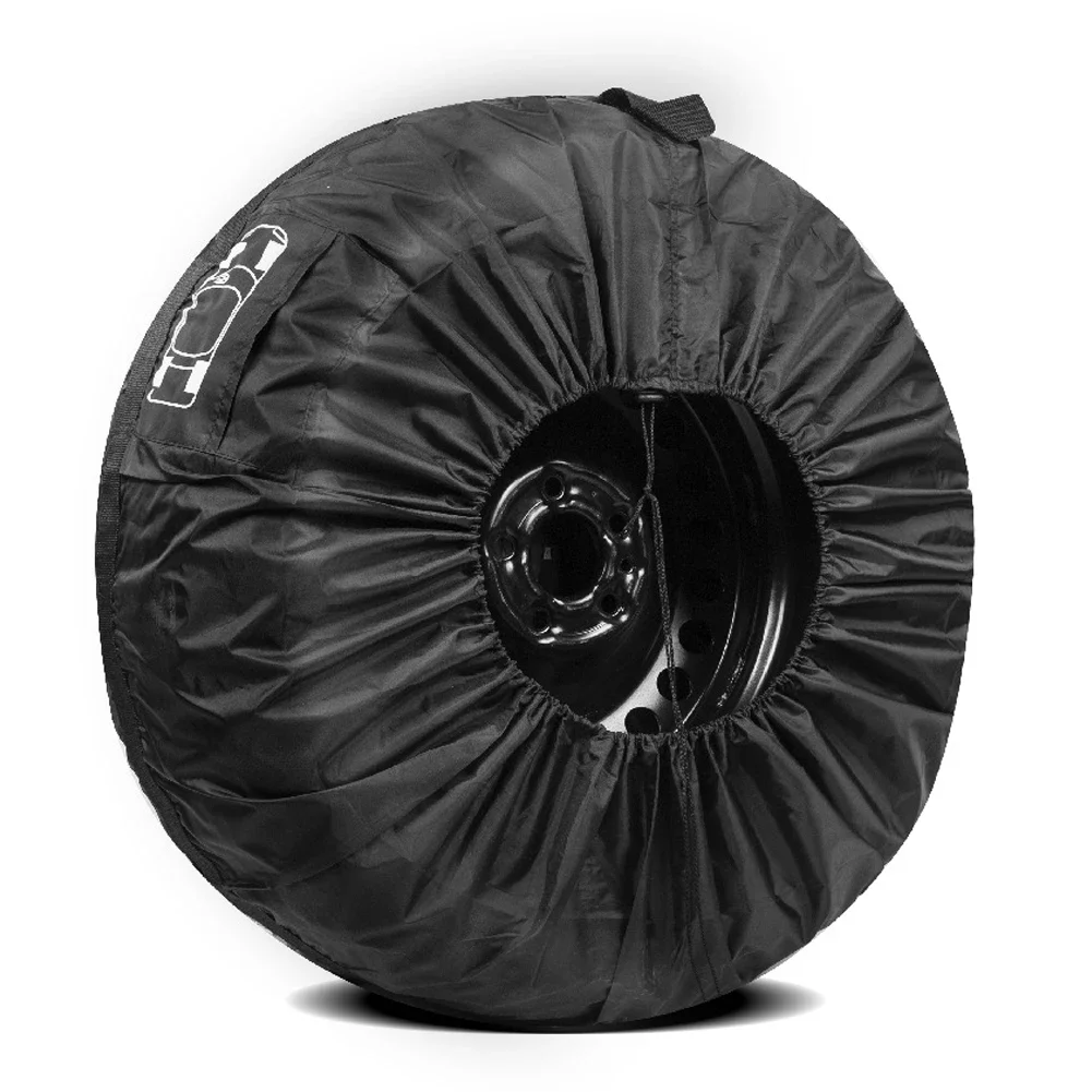 1pcs Car Spare Tire Cover Case Polyester Car Tyre Storage Bags Automobile Tyre Accessories Auto Wheel Dust-proof Protector