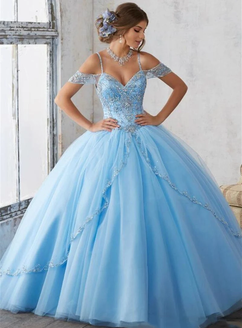

Bealegantom Off Shoulder Quinceanera Dresses Ball Gown for 15 Year Beaded Sweet 16 Prom Party Gown Vestidos De 15 Anos QA109