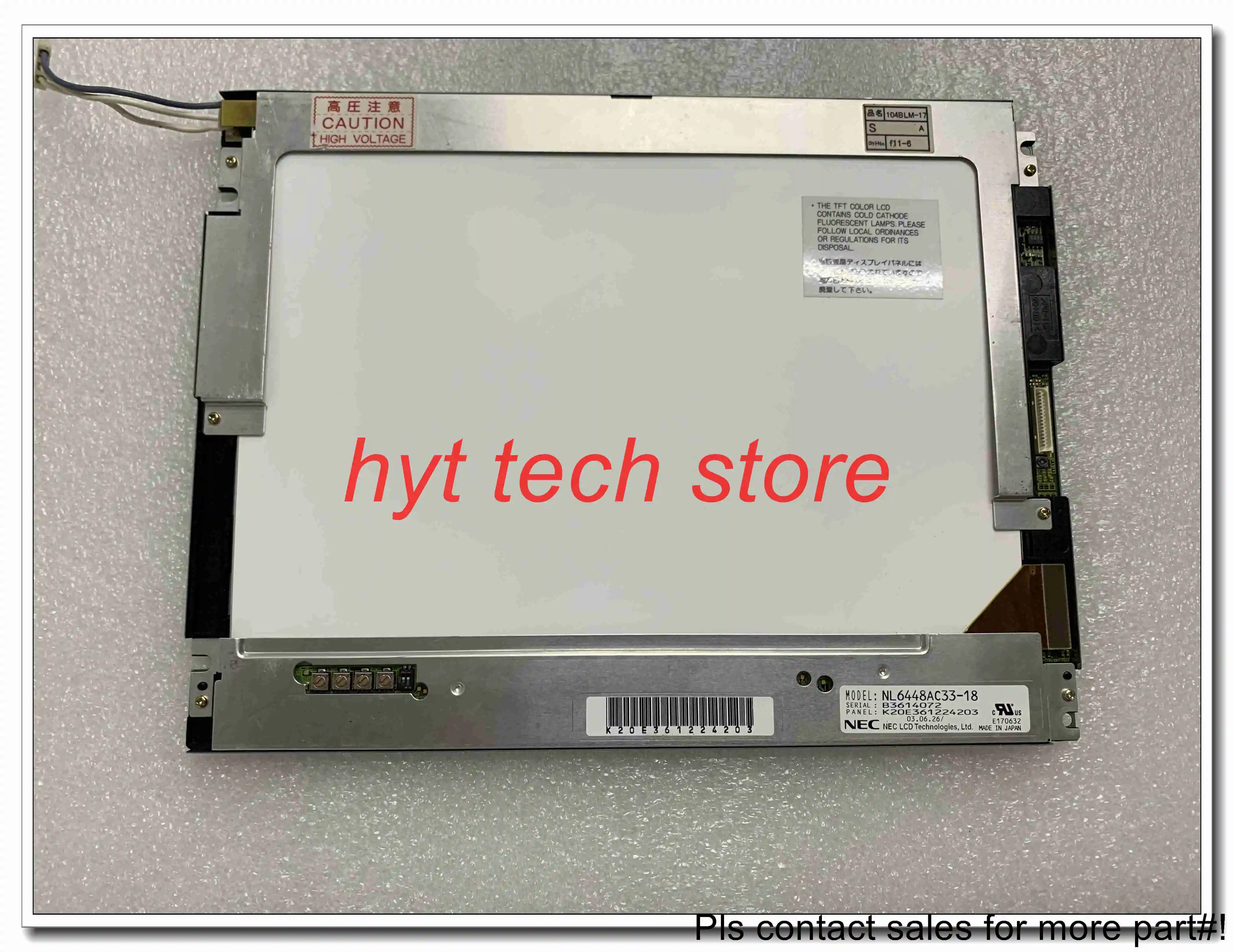 

10.4 inch LCD SCREEN NL6448AC33-18 NL6448AC33-18A 100% tested before shipment