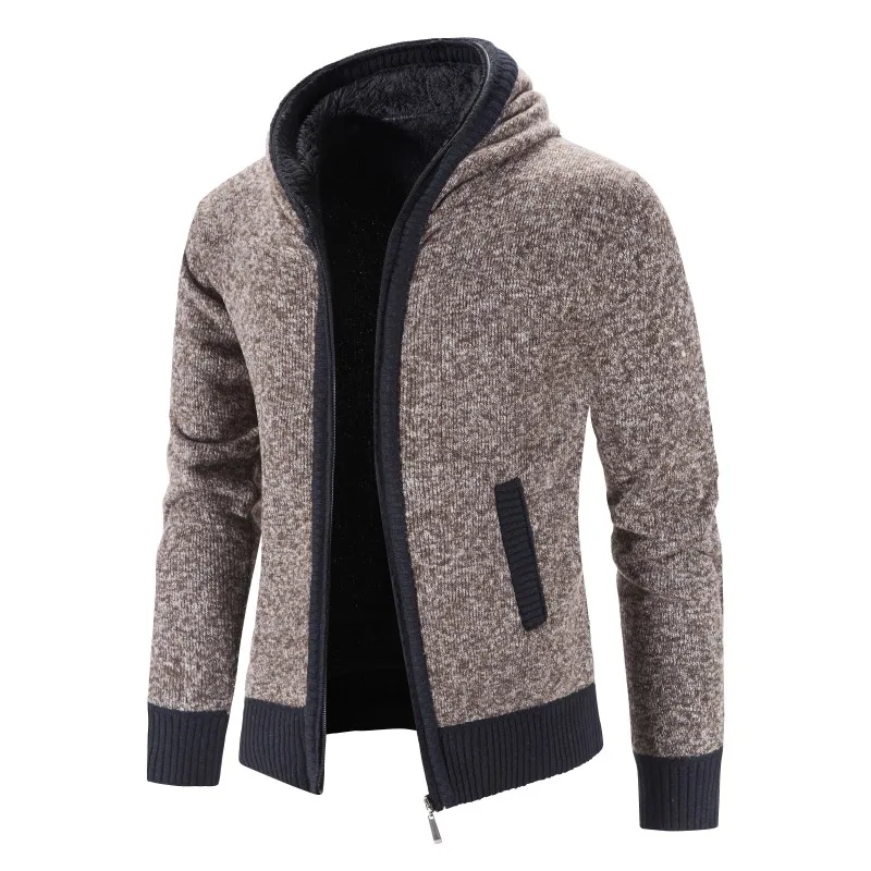 2022 New Autumn Winter Men's Sweaters Cardigan Mens Casual Slim Thicken